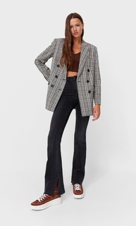 Stradivarius Двубортный Блейзер Бежевый Xl