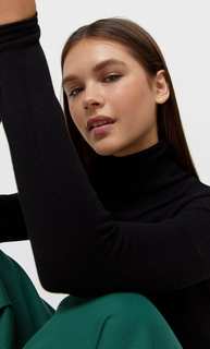 Stradivarius Свитер С Высоким Воротником Черный Xs
