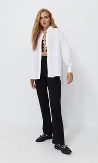 Stradivarius Рубашка В Стиле Бойфренд Белый Xs