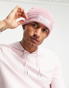 Розовая шапка-бини Puma-Розовый цвет