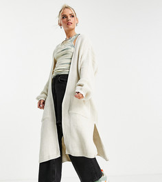 Бежевый кардиган макси Topshop Petite-Светло-бежевый цвет