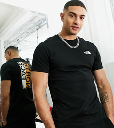 Черно-белая футболка с принтом флага The North Face – эксклюзивно для ASOS-Черный цвет