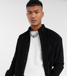 Черная вельветовая рубашка в стиле 90-х ASOS DESIGN-Черный цвет