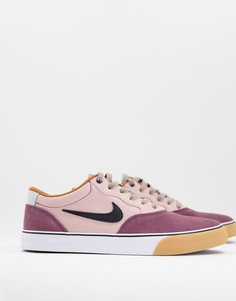 Кроссовки винного цвета Nike SB Chron 2 Skate-Красный