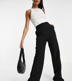 Черные свободные расклешенные брюки ASOS DESIGN Tall-Черный цвет