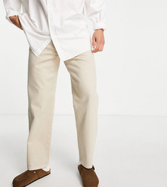 Светло-бежевые прямые джинсы COLLUSION x005-Белый