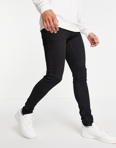 Выбеленные черные джинсы скинни Jack & Jones Intelligence-Черный цвет