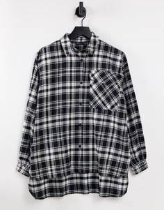 Клетчатая куртка oversized ASOS DESIGN-Разноцветный