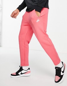 Розовые суженные книзу джоггеры Nike Club-Розовый цвет