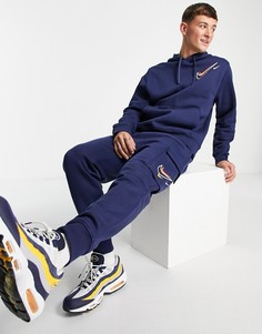 Темно-синие джоггеры карго с принтом Nike Summer of Sports-Темно-синий