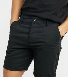 Черные облегающие шорты чиносы ASOS DESIGN-Черный цвет