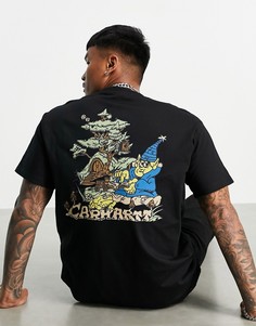 Черная футболка с принтом Carhartt WIP Kogankult Wizard-Черный цвет