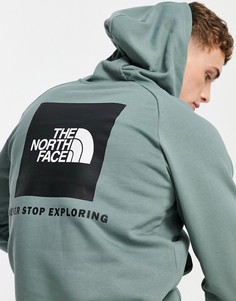 Худи зеленого цвета The North Face Raglan Red Box-Зеленый цвет
