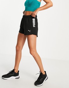Черные шорты с логотипом Puma Training-Черный цвет