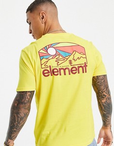 Желтая футболка Element Sunnet-Желтый