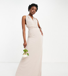 Розовое платье-трансформер макси TFNC Tall Bridesmaid-Розовый цвет