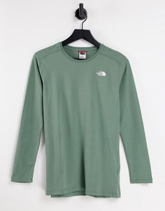 Зеленый лонгслив The North Face Simple Dome-Зеленый цвет