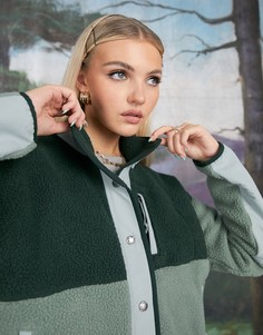 Зеленая флисовая куртка The North Face Cragmont-Зеленый цвет