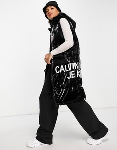 Черный утепленный жилет Calvin Klein Jeans Institutional-Черный цвет