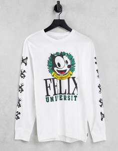 Белый лонгслив с большим логотипом из капсульной коллекции Levis x Felix the Cat Levis®