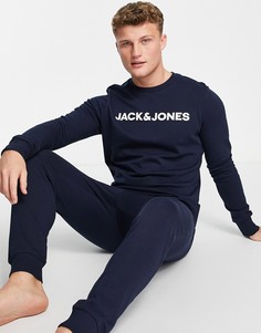 Темно-синий свитшот и джоггеры для дома Jack & Jones