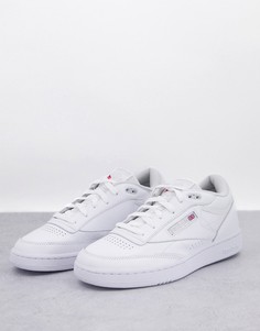 Кроссовки в белом и светло-сером цветах Reebok Club C Mid II-Белый