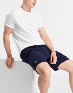 Темно-синие базовые трикотажные шорты Lacoste-Темно-синий