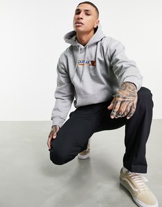 Худи серого цвета с принтом шоколадки Carhartt WIP-Серый