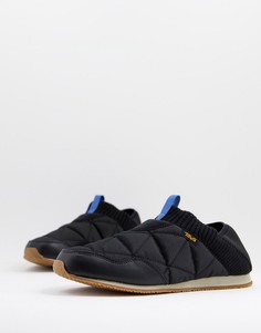Черные слиперы TEVA Re-Ember Moc-Черный цвет