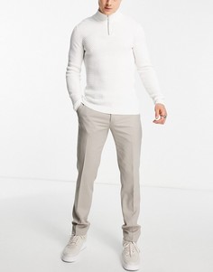 Бежевые зауженные брюки Twisted Tailor Hemmingway-Светло-бежевый цвет