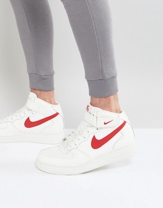 Белые кроссовки средней высоты Nike Air Force 1 315123-126-Белый