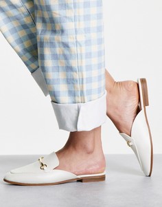Белые лоферы с открытым задником Accessorize-Белый