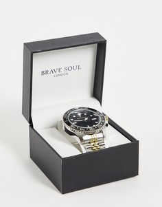 Мужские часы с черным циферблатом Brave Soul-Multi