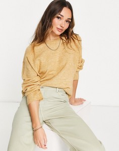 Джемпер свободного кроя Vero Moda бежевого цвета-Светло-бежевый цвет