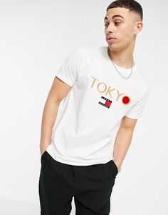 Футболка с японским изображением и надписью "Tokyo" Tommy Hilfiger-Белый