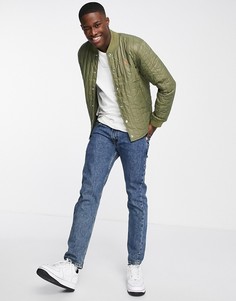 Зеленая дутая куртка-бомбер из переработанного нейлона Polo Ralph Lauren Terra Varsity-Зеленый цвет