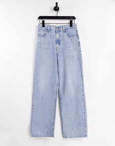 Выбеленные джинсы прямого кроя с высокой посадкой Levis-Голубой Levis®