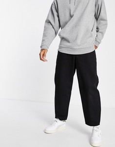 Черные выбеленные джинсы свободного кроя Topman-Черный цвет