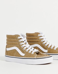 Высокие кроссовки коричневого цвета Vans SK8-Коричневый цвет