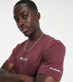 Бордовая футболка с логотипом Columbia CSC Basic Logo – эксклюзивно для ASOS-Красный