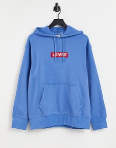 Худи свободного кроя с принтом Levis-Голубой Levis®