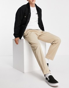 Бежевые свободные брюки с прямыми штанинами Carhartt WIP Lawton-Светло-бежевый цвет