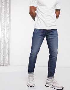Суженные книзу темные джинсы в винтажном стиле Levis 512-Синий Levis®