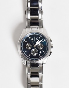 Серебристые мужские часы-браслет Armani Exchange Mens Giacomo-Серебряный