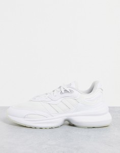 Полностью белые кроссовки adidas Originals Zentic-Белый