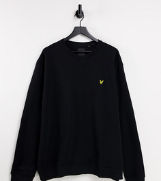 Черный свитшот с круглым вырезом Lyle & Scott-Черный цвет