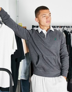 Темно-серый свитшот с логотипом в стиле регби Polo Ralph Lauren