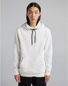 Белый худи Bershka