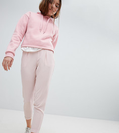 Суженные книзу брюки в тонкую полоску Pimkie-Розовый цвет Bershka