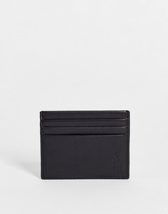Черная кожаная визитница Polo Ralph Lauren эксклюзивно для ASOS-Черный цвет